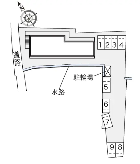 ★手数料０円★彦根市岡町　月極駐車場（LP）